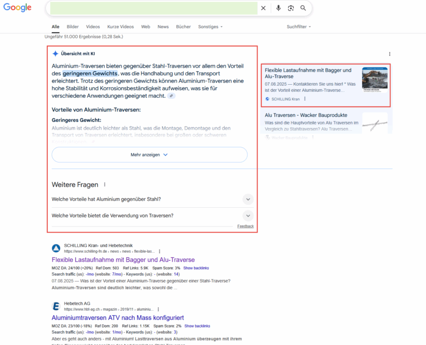 KI-Suche Platzierung KI-Suche Platzierung