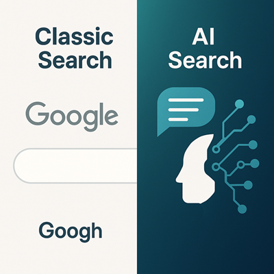 Google-Suche versus KI-Suche