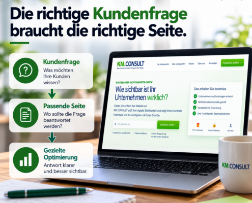 KM.CONSULT NEWS 11 – Kundenfragen und gezielte Website-Optimierung